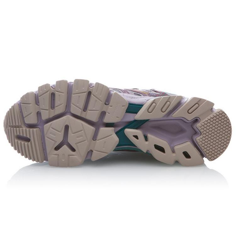 Li Ning Cushioning Coverage Support Rebound Low top Casual Shoes Men's Gray Green ARZP007-2