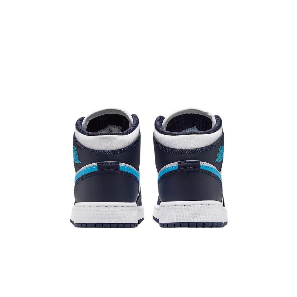 (GS) Air Jordan 1 Mid 'Obsidian White' Kids' DQ8423-404
