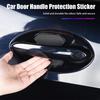 Car Sticker 2025 Hot 4PCS Car Door Handle Bowl Scratch Protector Carbon Fiber Stickers Anti Collision For BMW E46 E90 E60 F30 F1
