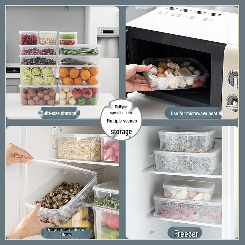 SPACEXPERT Transparent Lidded Food Storage Container