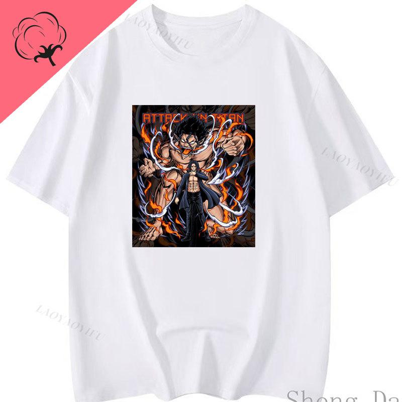 Unisex Women Japanese Anime Shirt Scouting Legion Clothes Shingeki No Kyojin Tee Shirt Attack on Titan Giant Shortsleeve T Shirt