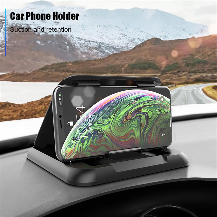 1x Car Dashboard Mobile Phone Holder Hud Stand, Box For 3"-7" Iphone Samsung