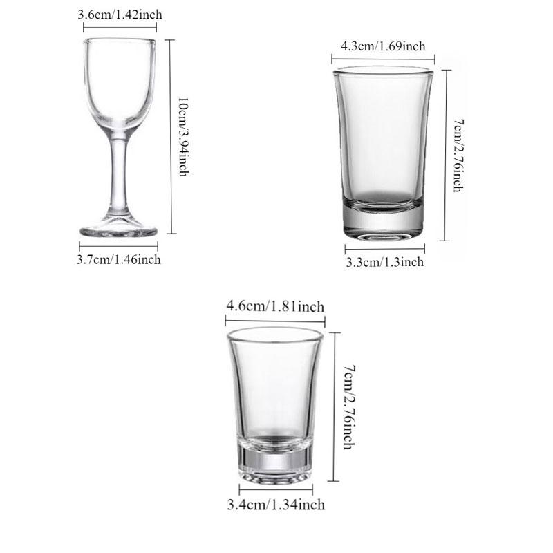 4 יחידות כוסות לבנות גבוהות יצירתיות לשתייה חריפה, כוסות יין קטנות למסיבה, כוסות לשתייה חריפה, כוסות יין קטנות רב-תכליתיות, כוסות יין וודקה, מתנה