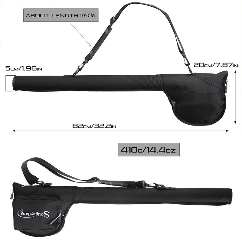 Fly Fishing Set  Fly Fishing Pole and  5/6 Fly Reel with Gear Carrier Bag Portable Travel Fishing