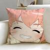 anime Taisou Zamurai Cushion Cover Soft  EasyWash Pillow Case  Versatile for Couch Bed Travel and Office