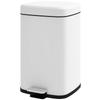 Kitchen Trash Can 20L With Soft Close Lid And Pedal Removable Inner Bucket 28Cm X 35Cm X 45H Cm White