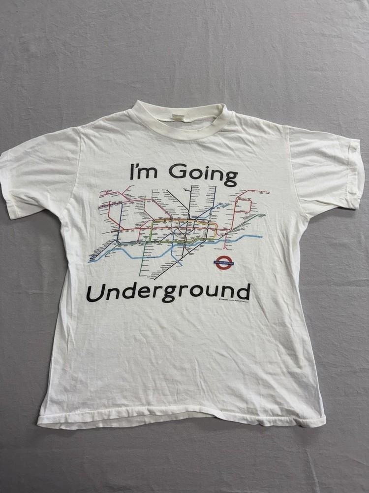 

Vintage London Undeground T-shirt I m Going Underground Unisex T-Shirt M