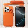 Leather Phone Case for IPhone 17ProMax 17Pro 17E 17 AIR Multifunctional Protective Case with Lanyard, Stand, Zipper and Wallet.