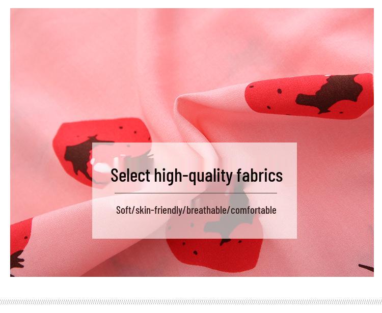 Summer Girls' Sleeveless Cotton Gauze Nightgown Pajamas