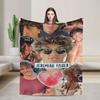 Charming Jeremiah Fisher Cozy Flannel Blanket For Living Room,Handsome Boy Lightweight Blanket, Suitable For Naps, Travel, Dorm
