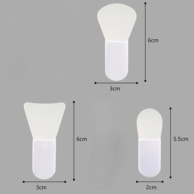 3Pcs Silicone Facial Mask Brush Face&Eye Cream Mud Mask Applicator Scraper Face Cleanse Brushes Travel Portable Skin Care Tools