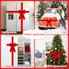 Christmas Cabinet Door Ribbon Bow Large Velvet Christmas Wreath Bow For Christmas Front Door Cabinet Home Decoration,Red