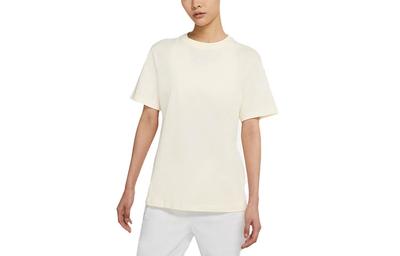 Drop Shoulder Sleeve T Shirt Women's Coconut Milk White DH4256-113