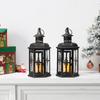 Vintage Candle Holder Lanterns 10 Inch High Decorative Hanging Lantern Bird Cage Metal Candle Holder Black Garden Home Decor