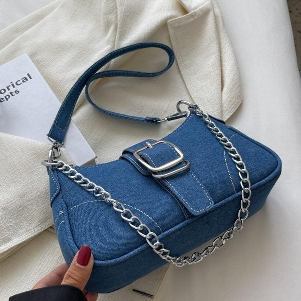 Canvas Small Bags, Women's Bags, Niche Summer Fashion, Chain Crossbody Bags, Single-shoulder Underarm Bags