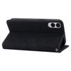 For Samsung Galaxy S25 Edge Case Lines Pattern Wallet Leather Phone Cover with Strap