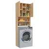 Washing Machine Cabinet In Sonoma Oak 64 X 25.5 X 190 Cm