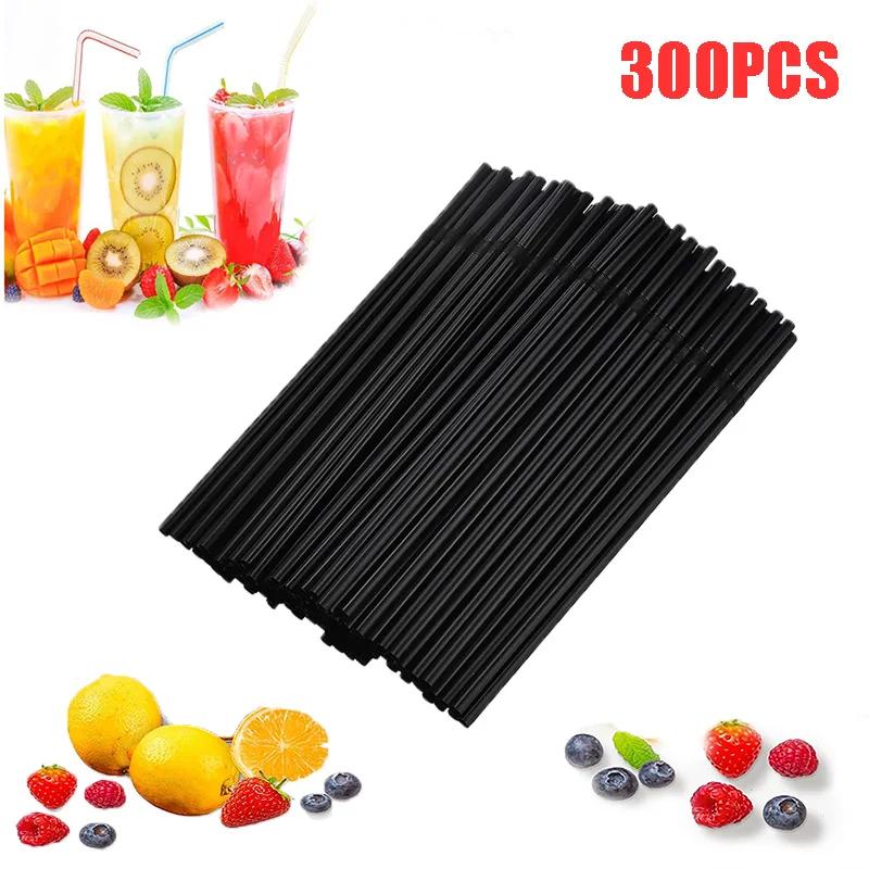 Disposable Plastic Curved Drinking Straws Reusable Child Straw for Drinks Colorful Drinking Tube Multi-time Straw Party Supplies