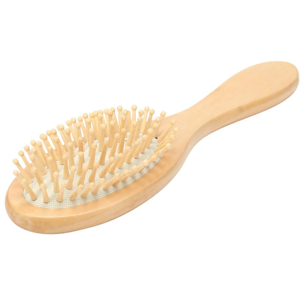 Anti-Static Wooden Hair Brush Wood Scalp Massage Comb For Women Hair Care Comb For Relaxation белый