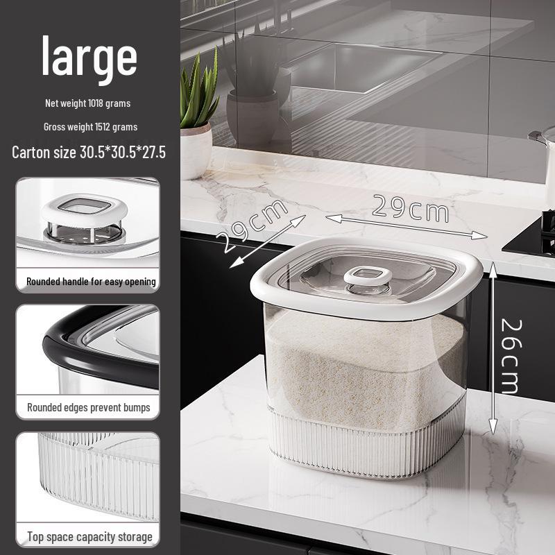 Szczelny pojemnik do przechowywania ryżu i zbóż, odporny na owady