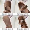 Mädchen-Lederschuhe, schwarze Prinzessinnenschuhe, neue Kinderschuhe mit weicher Sohle, Loafer, Mädchenschuhe, Einzelne Schuhe für kleine Mädchen