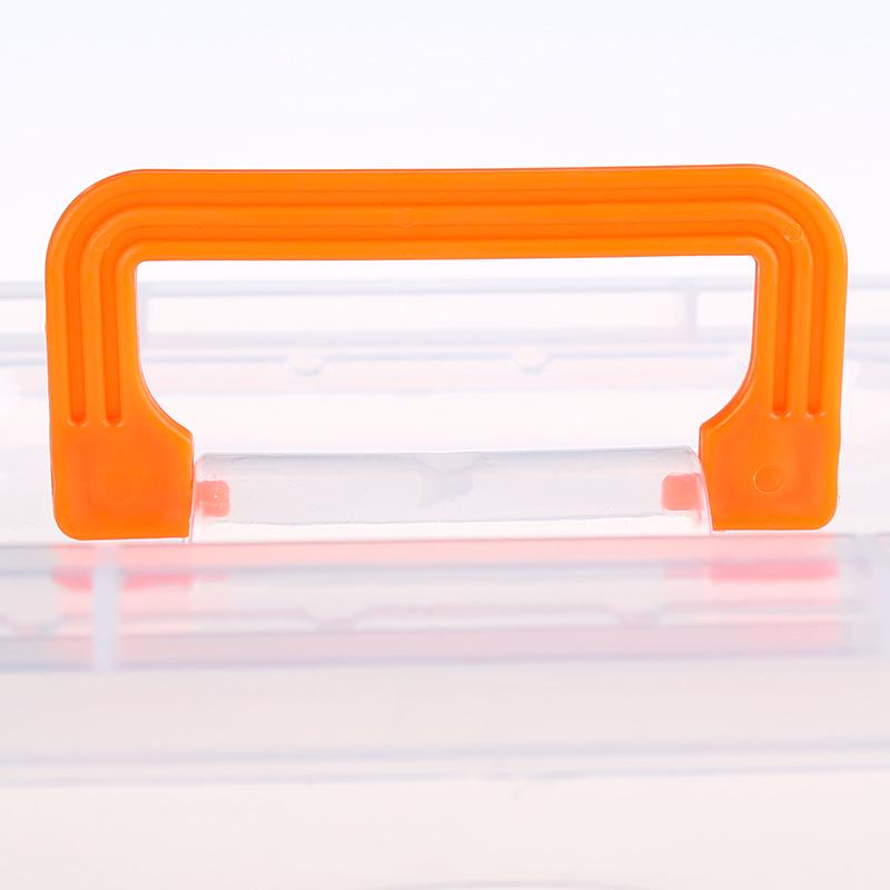 Transparent Handheld Plastic Storage Box with Lid for Toys, Clothes, and Snacks