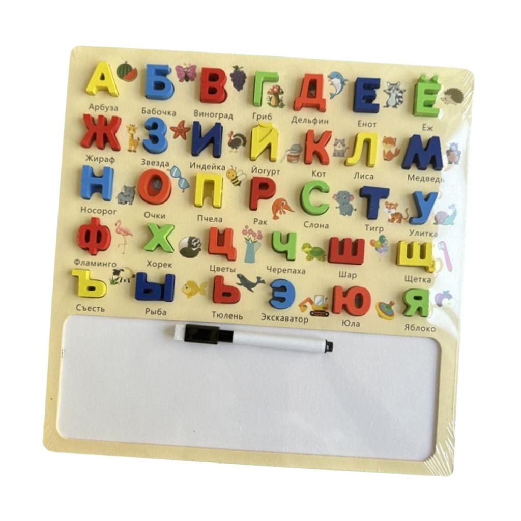 Alphabet Puzzles Board Valentines Day Gifts for Kids Russian Learn Development 30x30cm Jigsaw