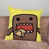 Cartoon Cute Domo-Kun Pillow Case For Home Bedroom Car Office Decoration Living Room Sofa Cushion Cover Suitable