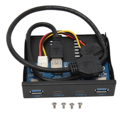 Κέντρο Μπροστινής Πάνελ USB 3.2 6 Θυρών 5Gbps Υψηλής Ταχύτητας Plug and Play Σταθερό Μπροστινό Πάνελ Μονάδας Δισκέτας για