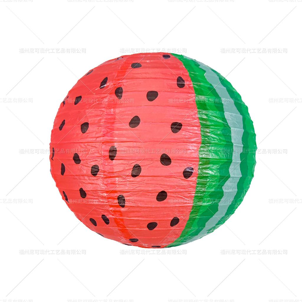 Lanterna di Carta a Forma di Anguria per Decorazioni Festa Hawaiana Tema Frutta Estiva Ciondoli da Appendere per Compleanni di Bambini Decorazione Giardino