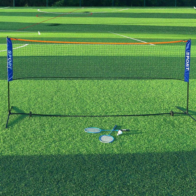 Portable 5.1m Height-Adjustable Badminton & Tennis Net Set