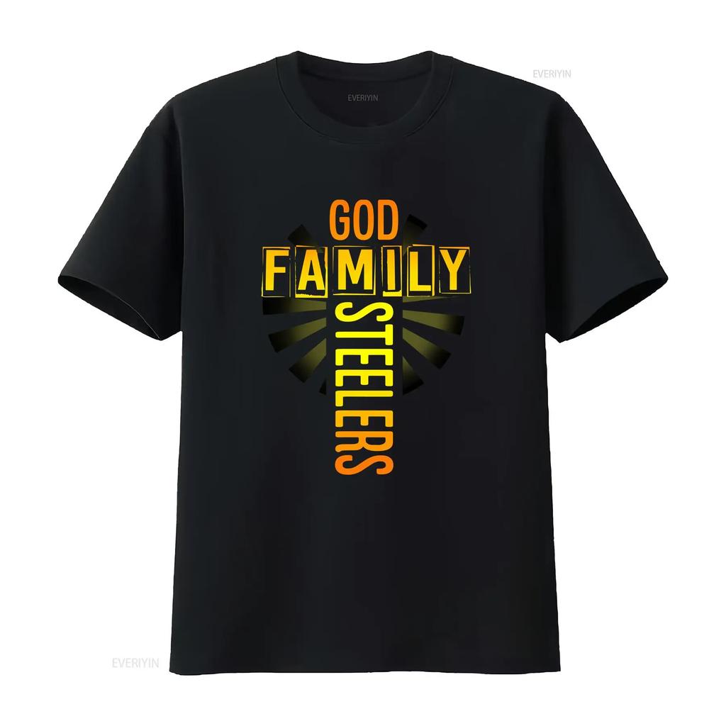 God Family Steelers graphic T-Shirt