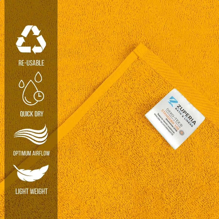 6Pack Bath Towels 30 X 60 Ultra Soft 100 Cotton Large Bath Towels Highly Absorbent for Bathroom Pool Gym Spa and Hotel Use Colo