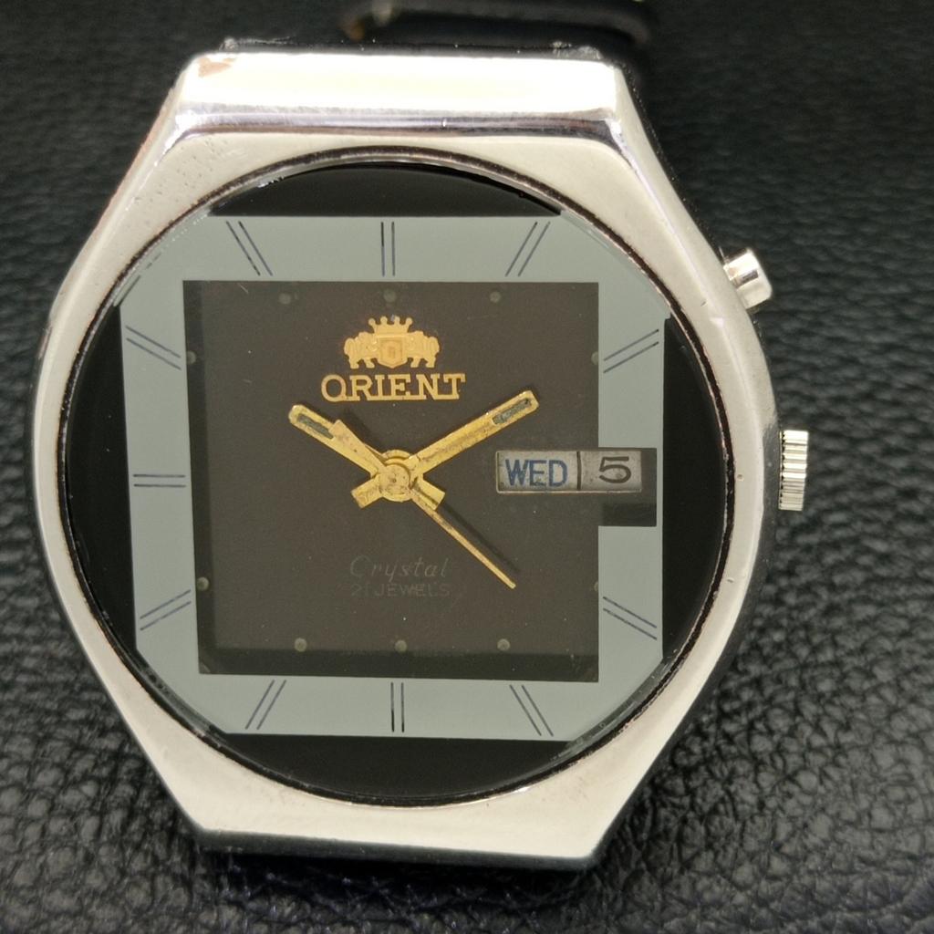USED VINTAGE ORIENT AUTOMATIC 46943 JAPAN MENS ORIGINAL DIAL WATCH a436623-2 R123a-a436623
