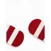 Kinder Frotteesocken mit Fleecefutter, Verdickte festliche rote Socken zum ersten Geburtstag, Herbst- und Winterwarme nahtlose Heizfleece Neujahrssocken,