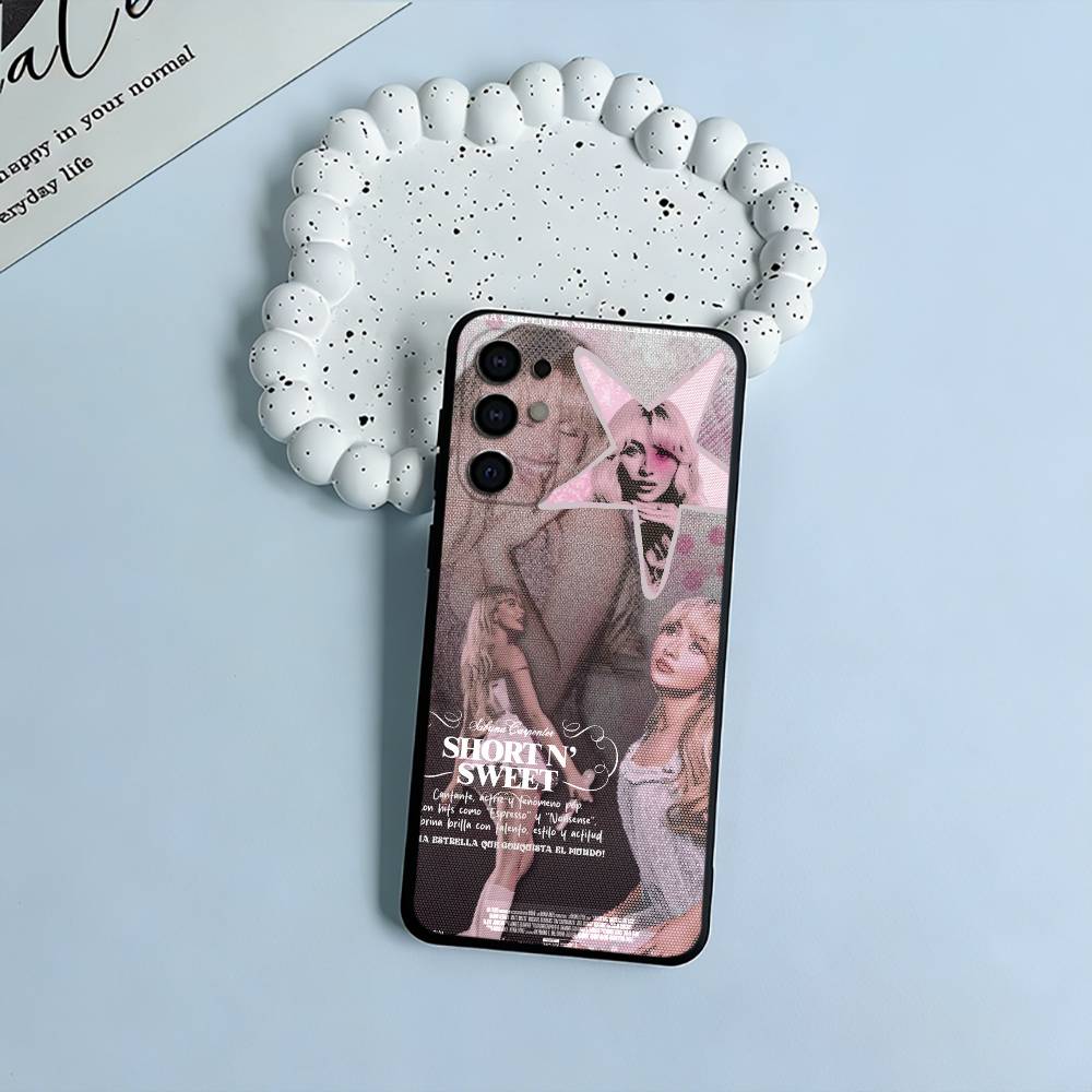 Pop singer-S-Sabrina -C-Carpenter Phone Case For Samsung S25,S24,S21,S22,S23,S30,Ultra,S20,Plus,Fe,Lite,Black Soft Silicone
