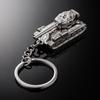 Heavy Punk 3D Tank Pendant Keychains Metal Creative Tanks Airplane Keyrings Men Women Buckle Car Motorcycle Trinket Key Holder