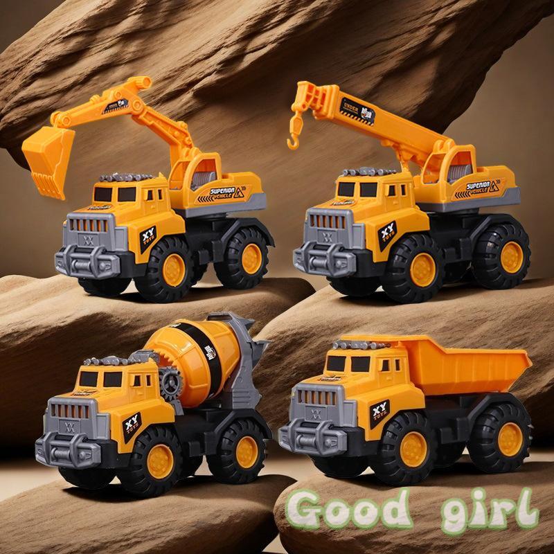 New.1Pc Simulation Vehicle Big Toy City Car Concrete Mixer Truck Fire Role Play Boy Gift Construct Vehicle Sliding Bulldozer Toy
