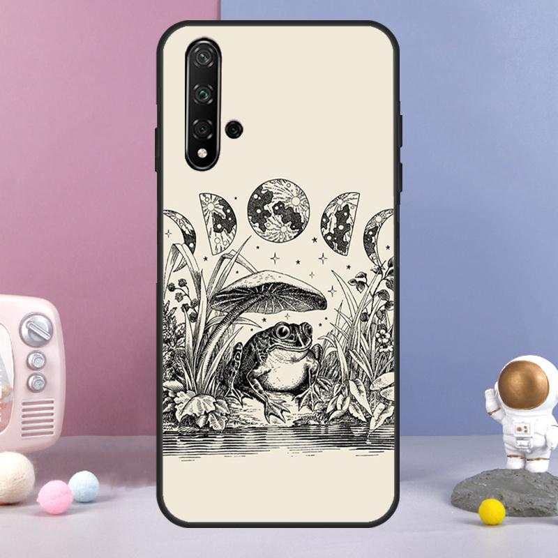 Cute Frog Cartoon For Huawei Nova 11 Pro 9 10 SE Y60 Y70 Y90 Y61 Y91 Y73 Y72 12i 11i 8i P20 P40 P30 Lite Case