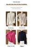 Women's Thick Wool Knit Pullover Sweater - Half-High Neck, Loose Fit, Cozy Style