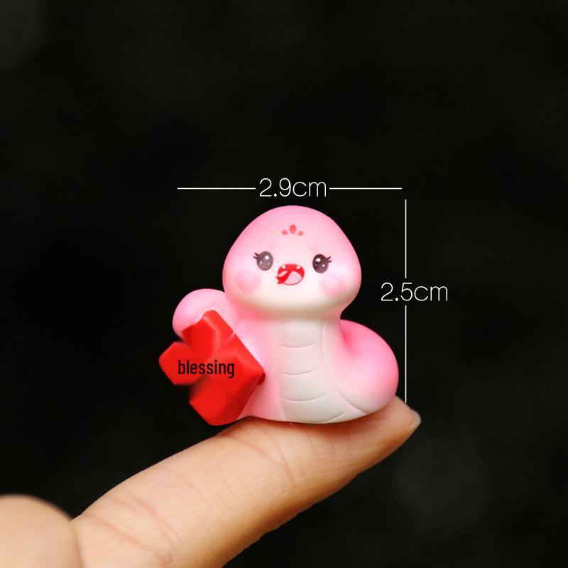 Zodiac Little Snake Doll New Year Blind Box Accessories: Mini Landscape Desktop Decorations