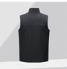 Men's Plus Size Fleece-Lined Soft Shell Sleeveless Vest