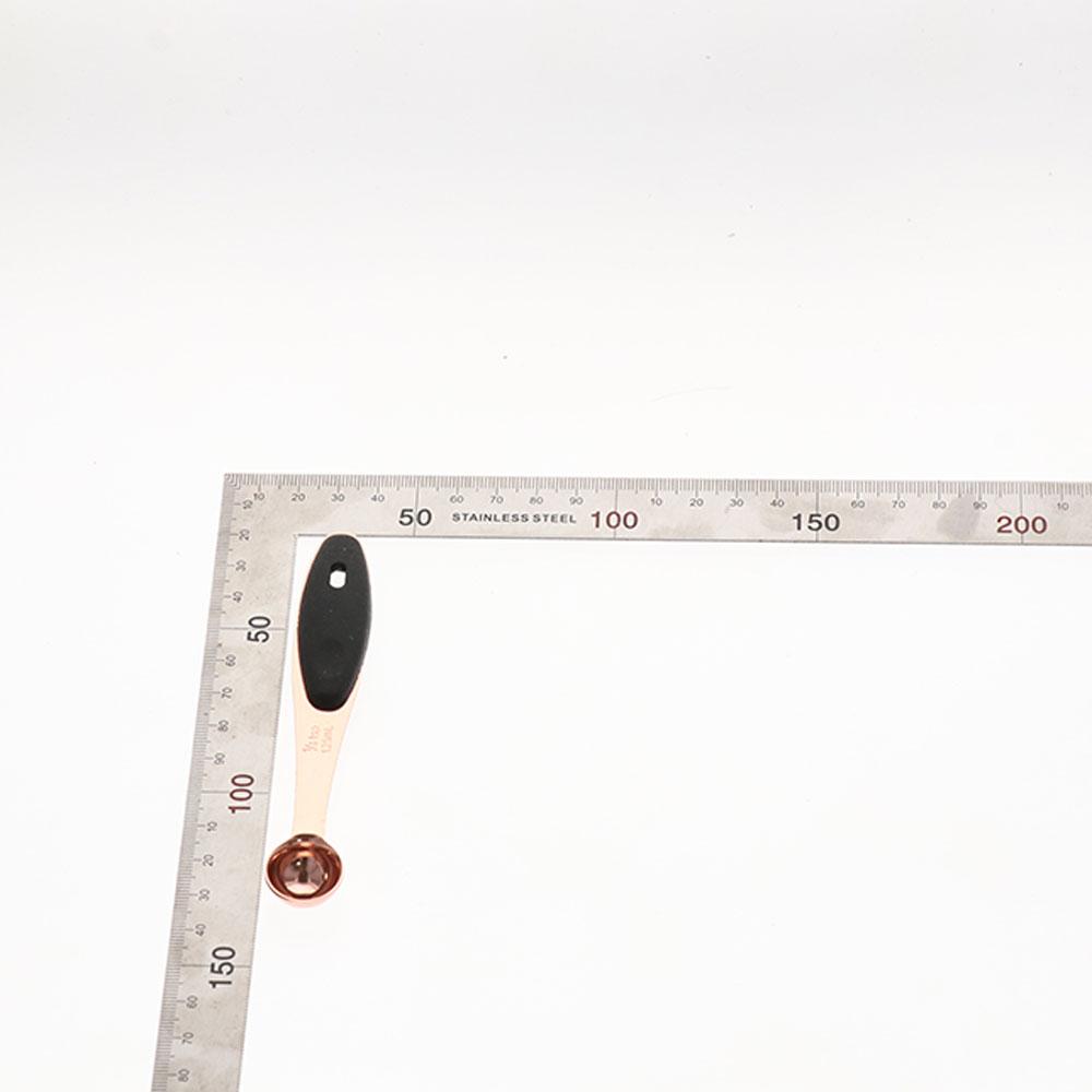 Rose Gold Stainless Steel Heavy Duty Baking Tool Sugar Scoop Measuring Cups Measuring Spoons Set