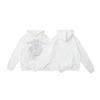 Oversized Hoodie With Spiderweb Foil Print Streetwear Cotton Sweatshirt Men