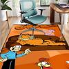 Tapete com Padrão Garfield, Tapete para Interior/Exterior, para Piquenique, Sala de Jogos, Quarto, Escritório, Sala de Estar, Tapete de Decoração para Casa, Presente de Aniversário