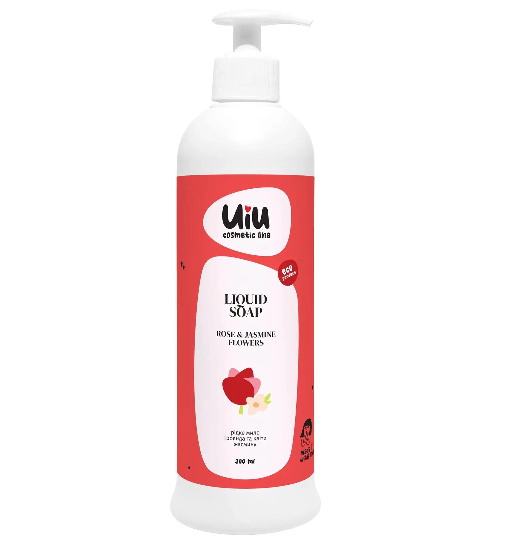 

Рідке мило Роза&Квіти жасмину UIU DeLaMark 300 мл