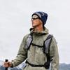 Mountain-style beanie for men, suitable for autumn outdoor hiking and mountaineering, knitted hat with a large head circumference, loose fit, and