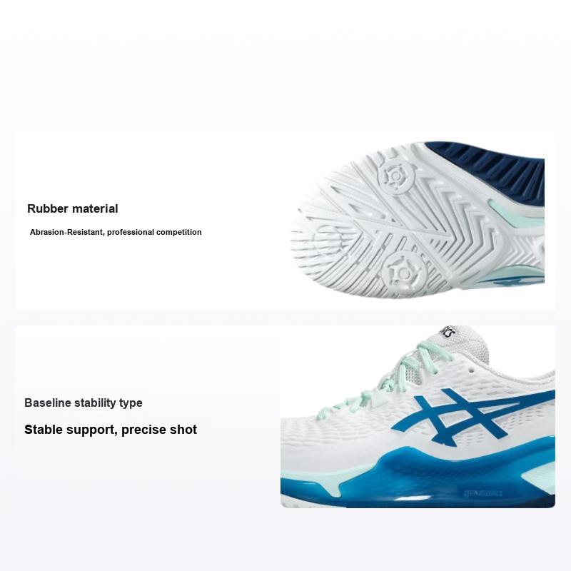 Asics Кроссовки женские Gel Resolution 9 White Teal Blue 1042A208-102 36