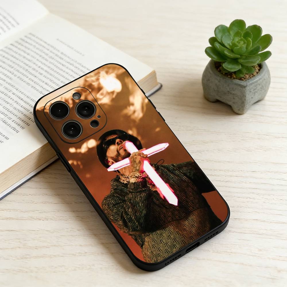A-Anuel AA Rapper Phone Case For iPhone 17,16,15,14,13,12,11 Plus,Pro Max,XS,Soft Silicone Black Cover