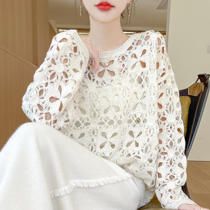 Women's Cashmere Sweater Qinghe Cashmere 30% Cashmere 70% Wool Autumn and Winter Cashmere Pullover Hand-woven Soft and Warm